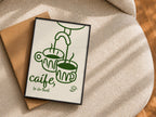 Caife le do thoil espresso cups Irish print – wall mockup 8