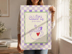Caife le do thoil checkerboard Irish print – wall mockup 2