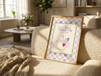 Caife le do thoil checkerboard Irish print – wall mockup 3