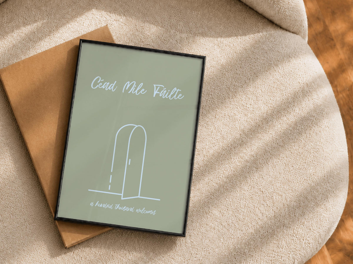 Céad Míle Fáilte Hand Lettered print – photo 9