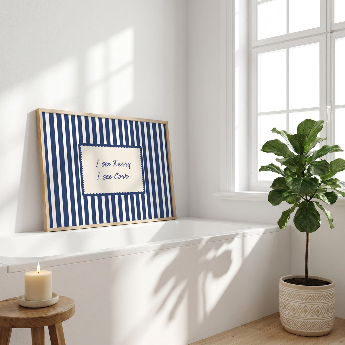 I See Kerry I See Cork Irish print – wall mockup 2