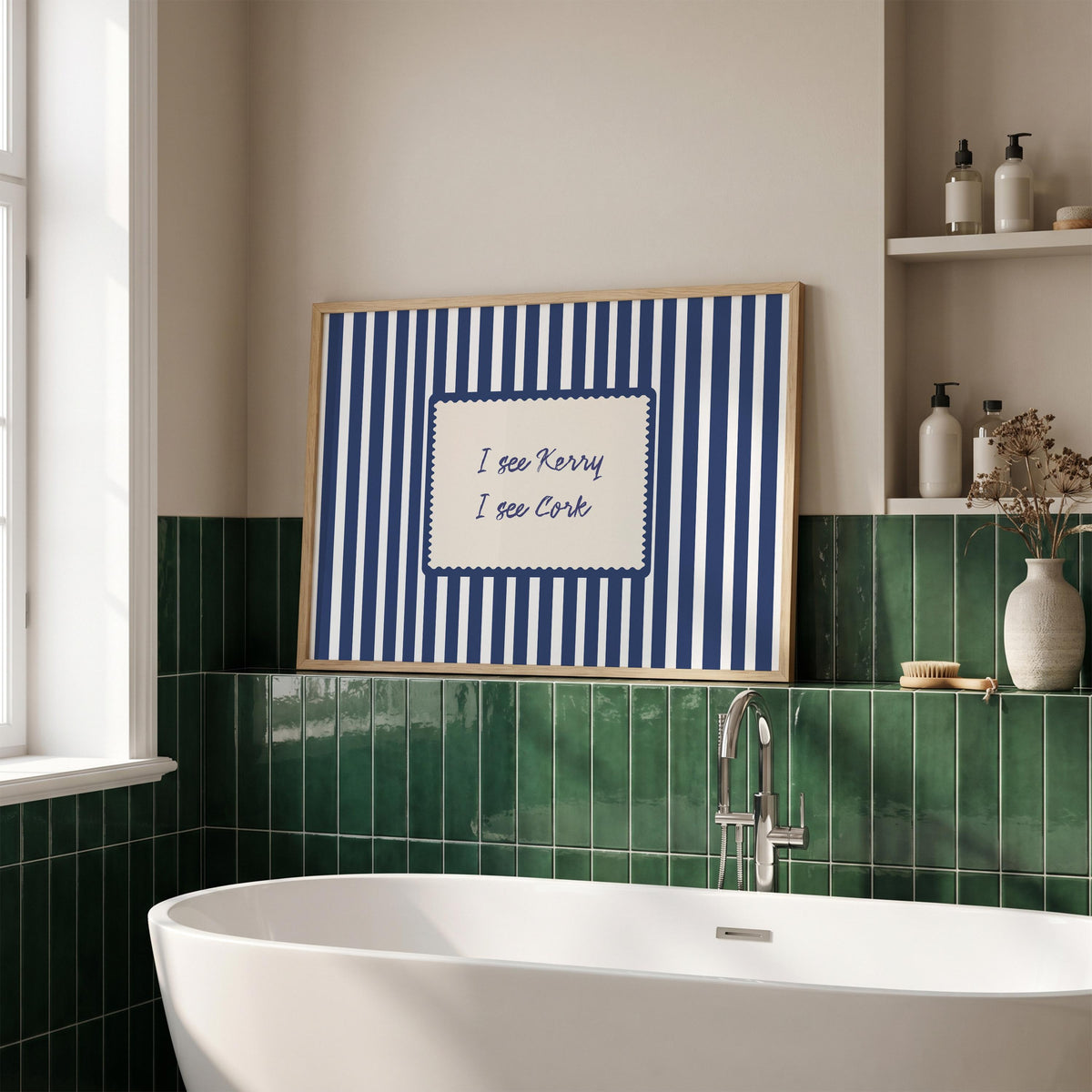 I See Kerry I See Cork Irish print – wall mockup 4