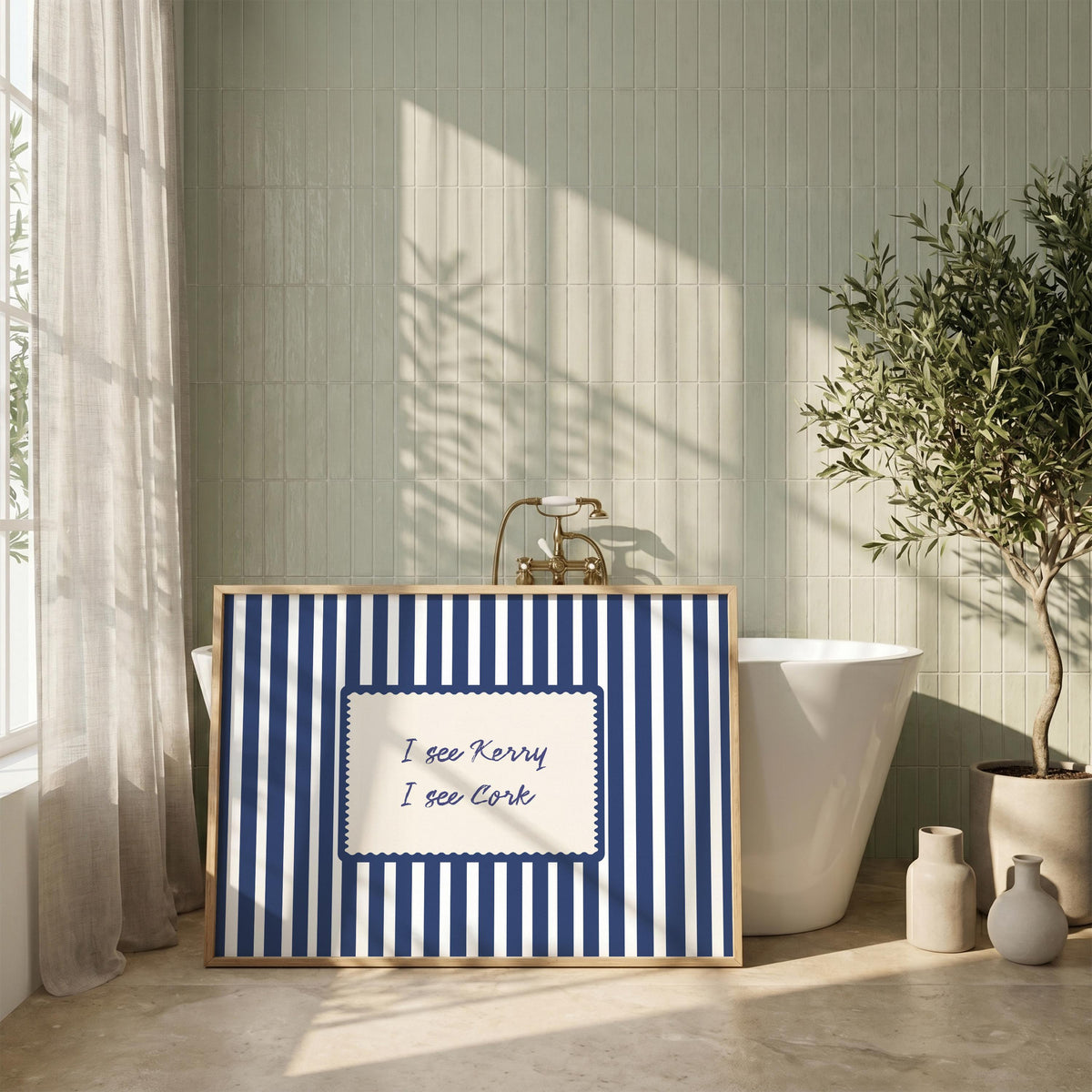 I See Kerry I See Cork Irish print – wall mockup 3