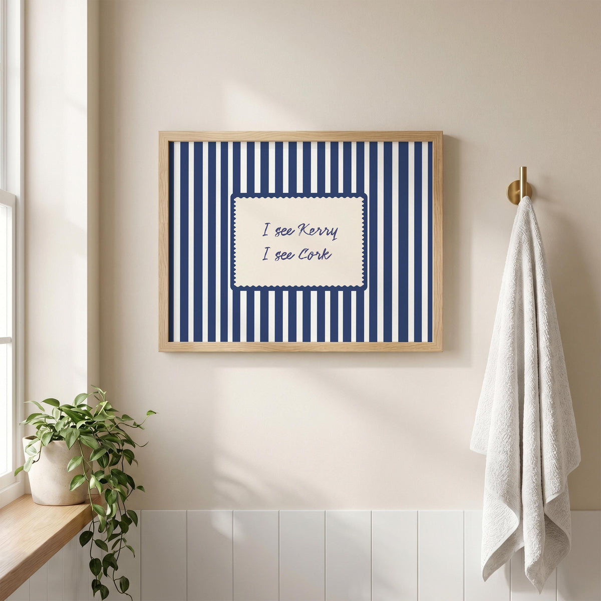 I See Kerry I See Cork Irish print – wall mockup 5