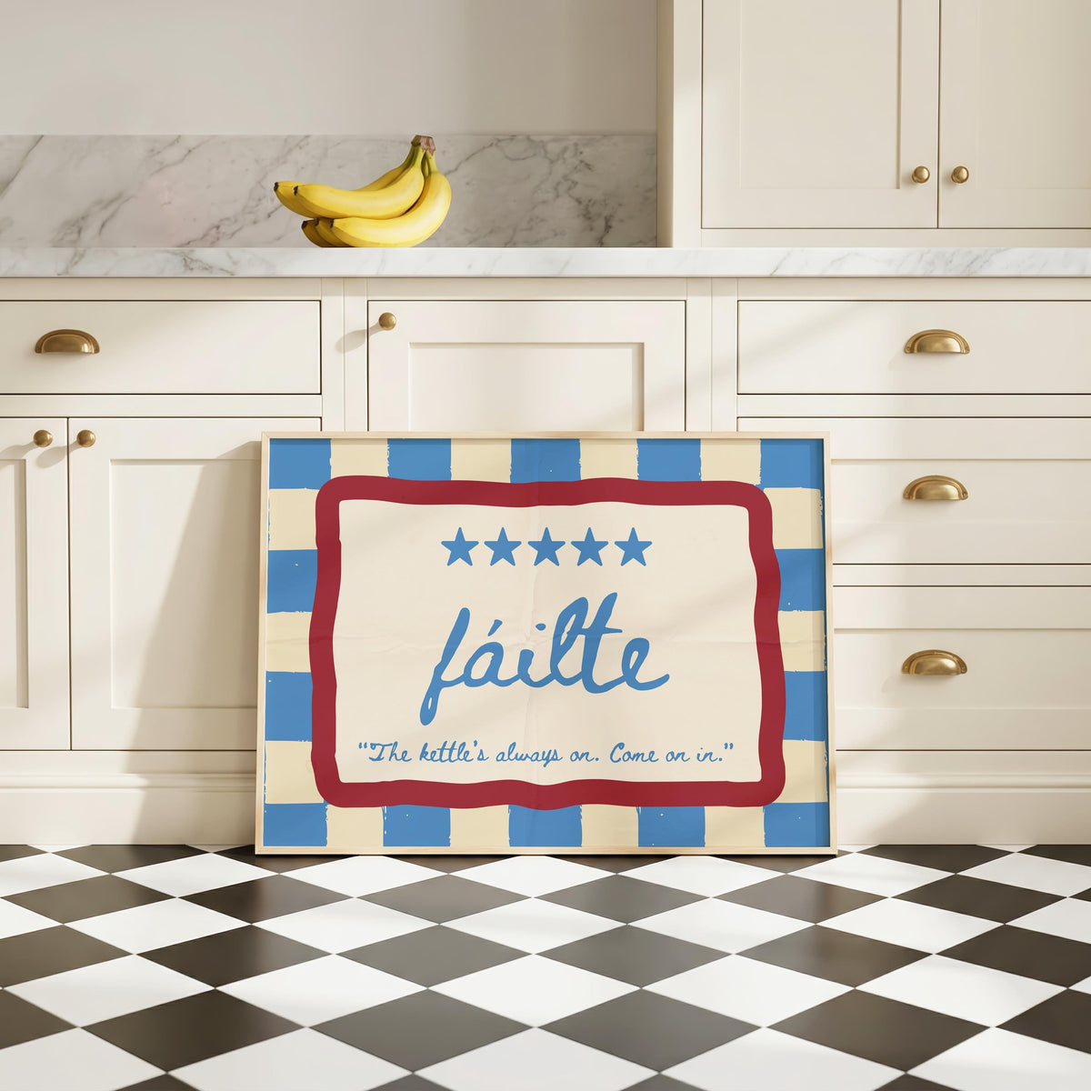 Fáilte Kettle Irish print – wall mockup 5