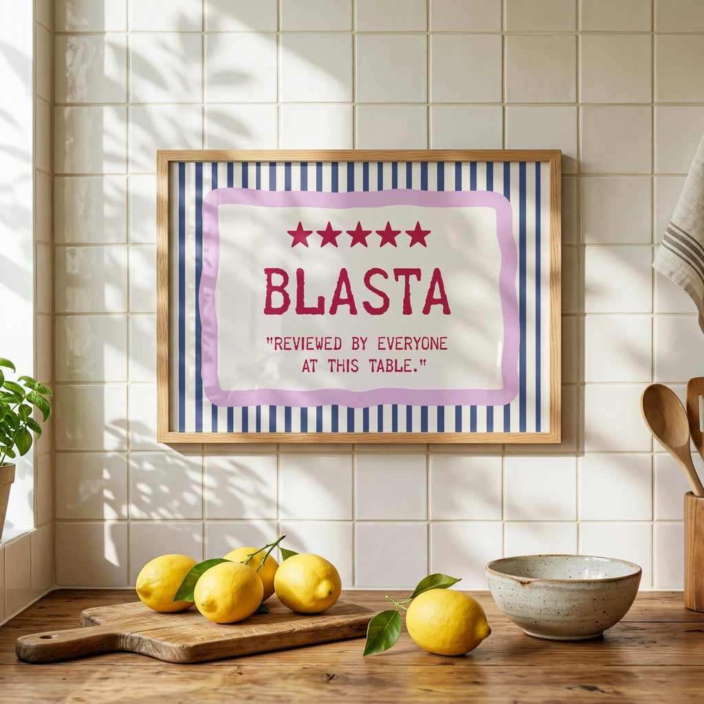 Blasta Irish print – wall mockup 3