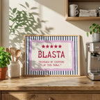 Blasta Irish print – wall mockup 5