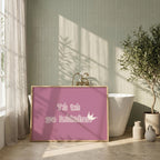 Tá tú go hálainn plum Irish print – wall mockup 3