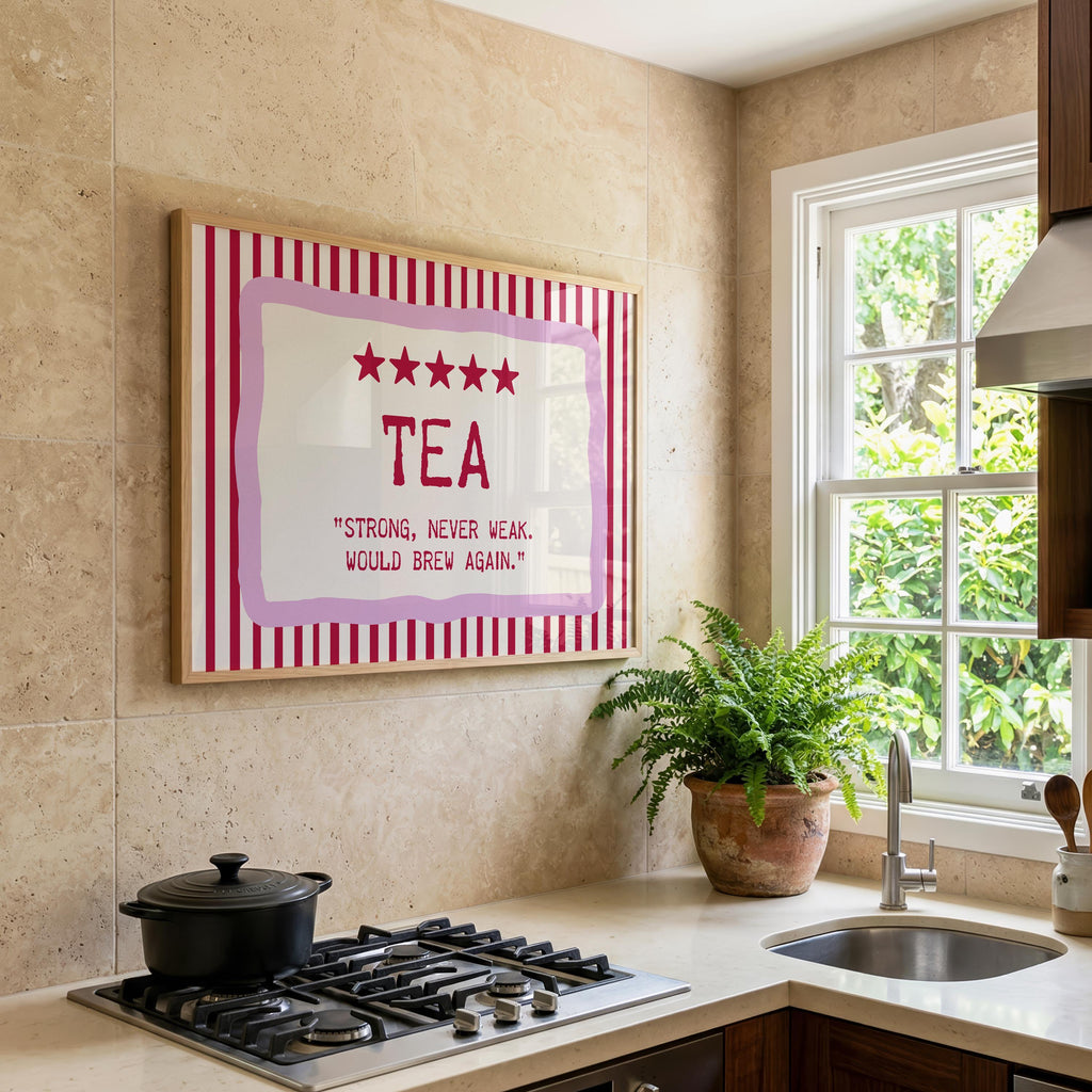 Tea quote print – mockup 4