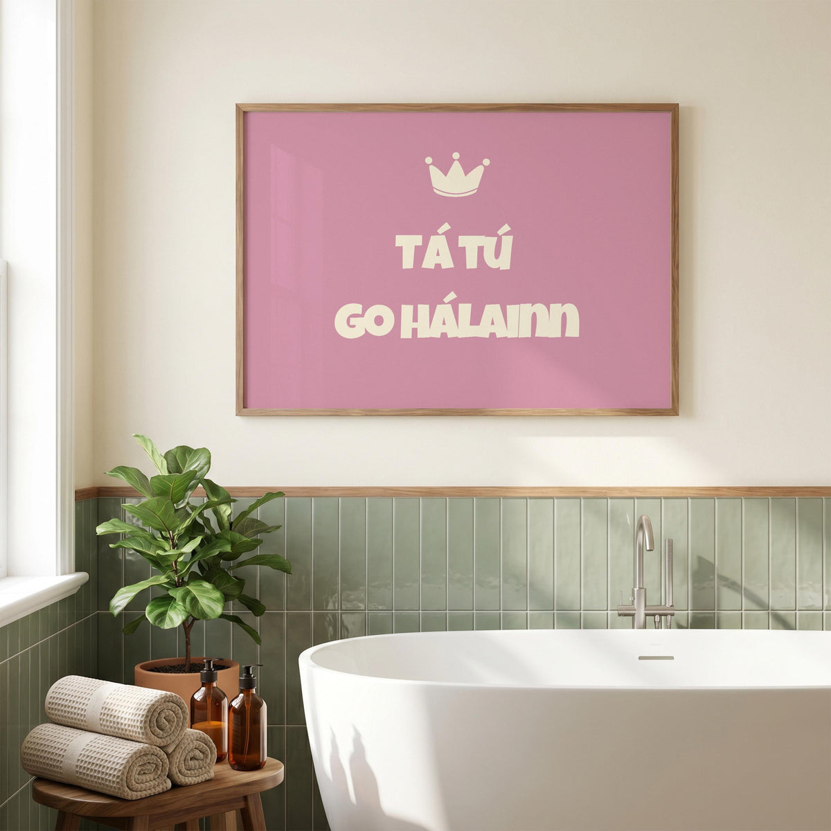 Tá Tú Go Hálainn print – mockup 7
