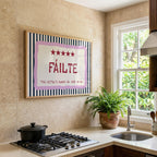 Fáilte Five Star Irish print – wall mockup 4