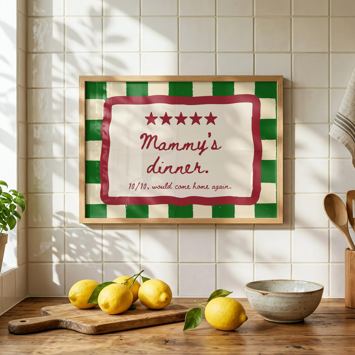 Mammy's Dinner print – mockup 3