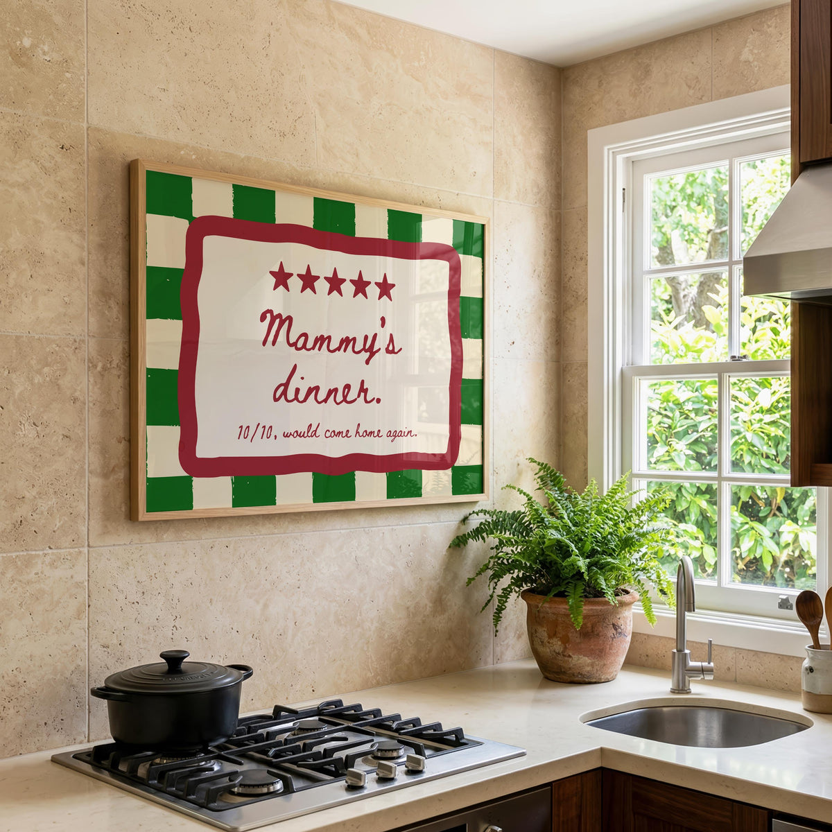 Mammy's Dinner print – mockup 4