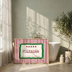 Folcadán Long Soak Irish print – wall mockup 5