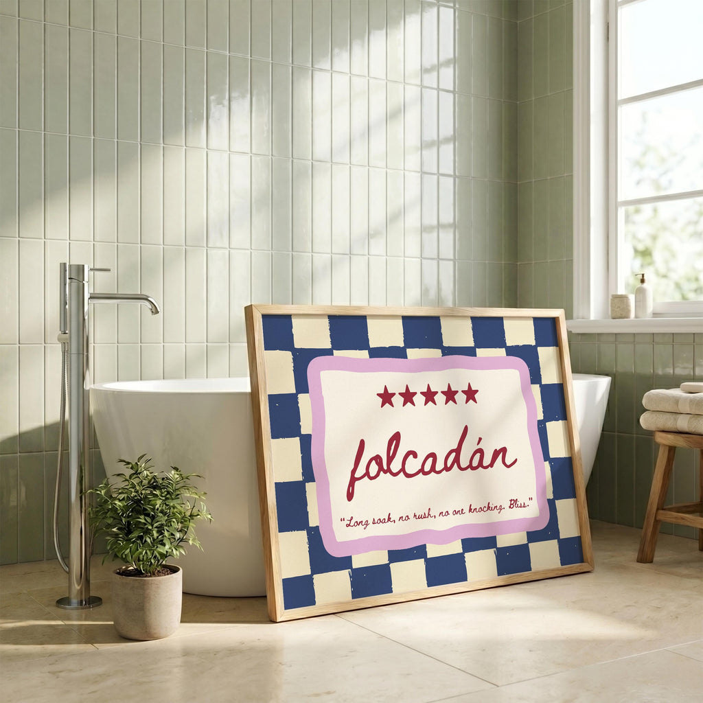 Folcadán Five Star Irish print – wall mockup 2