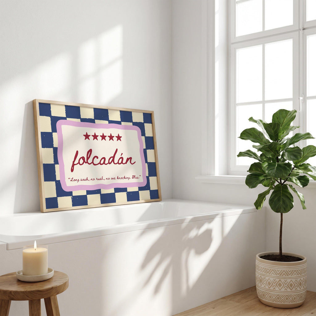 Folcadán Five Star Irish print – wall mockup 3