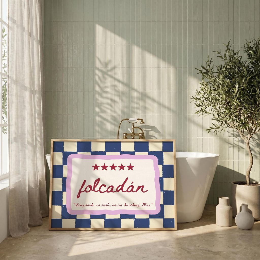 Folcadán Five Star Irish print – wall mockup 4