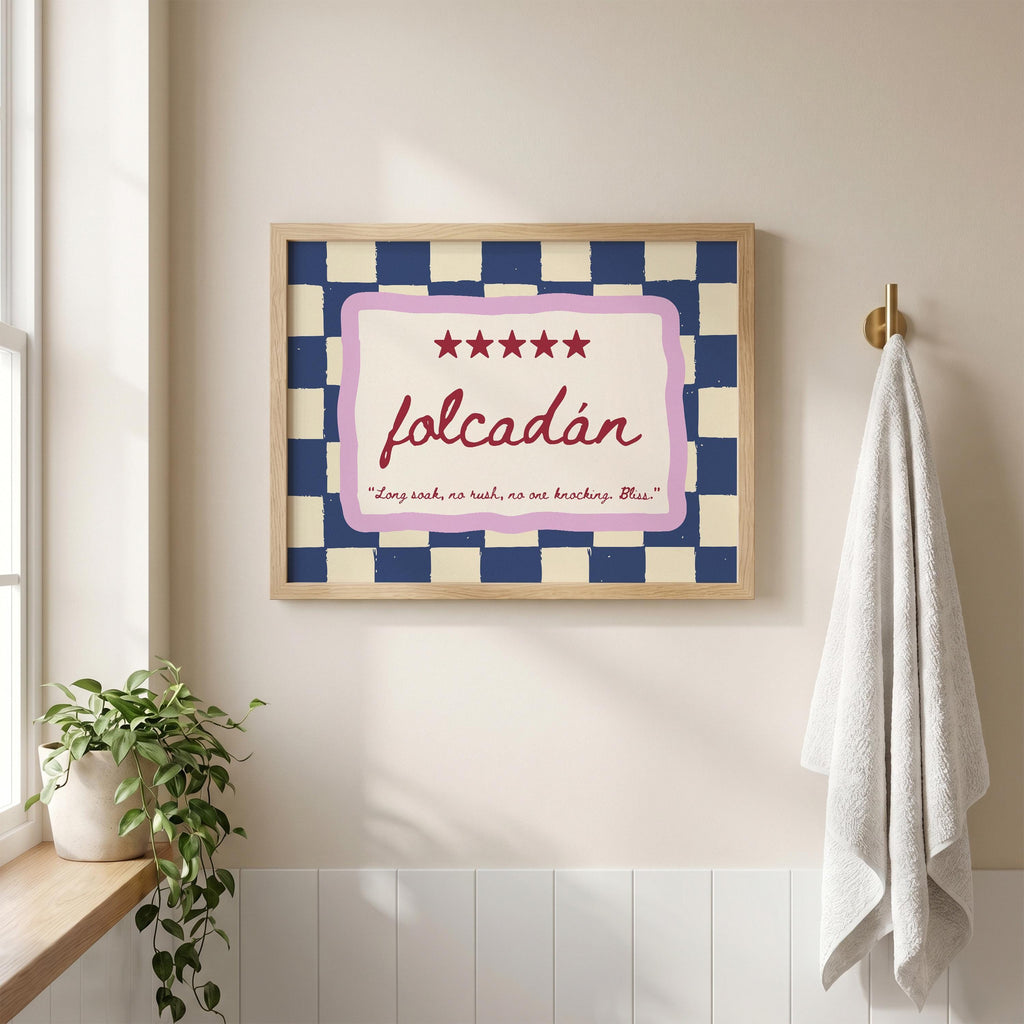 Folcadán Five Star Irish print – wall mockup 1