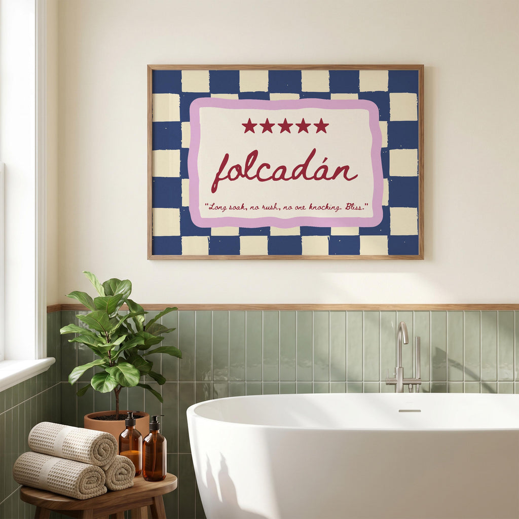 Folcadán Five Star Irish print – wall mockup 6