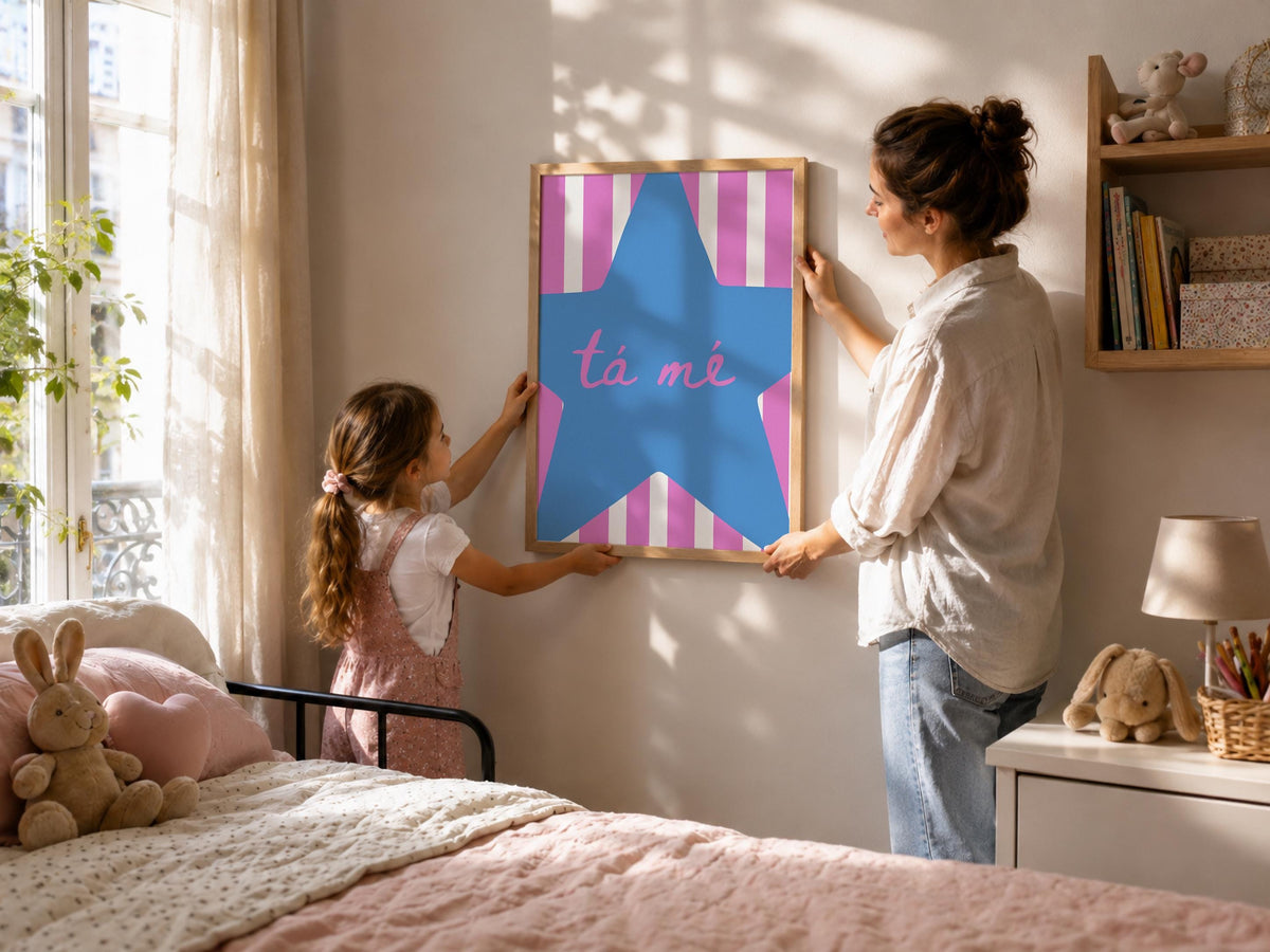 Tá Mé star print – mockup 4