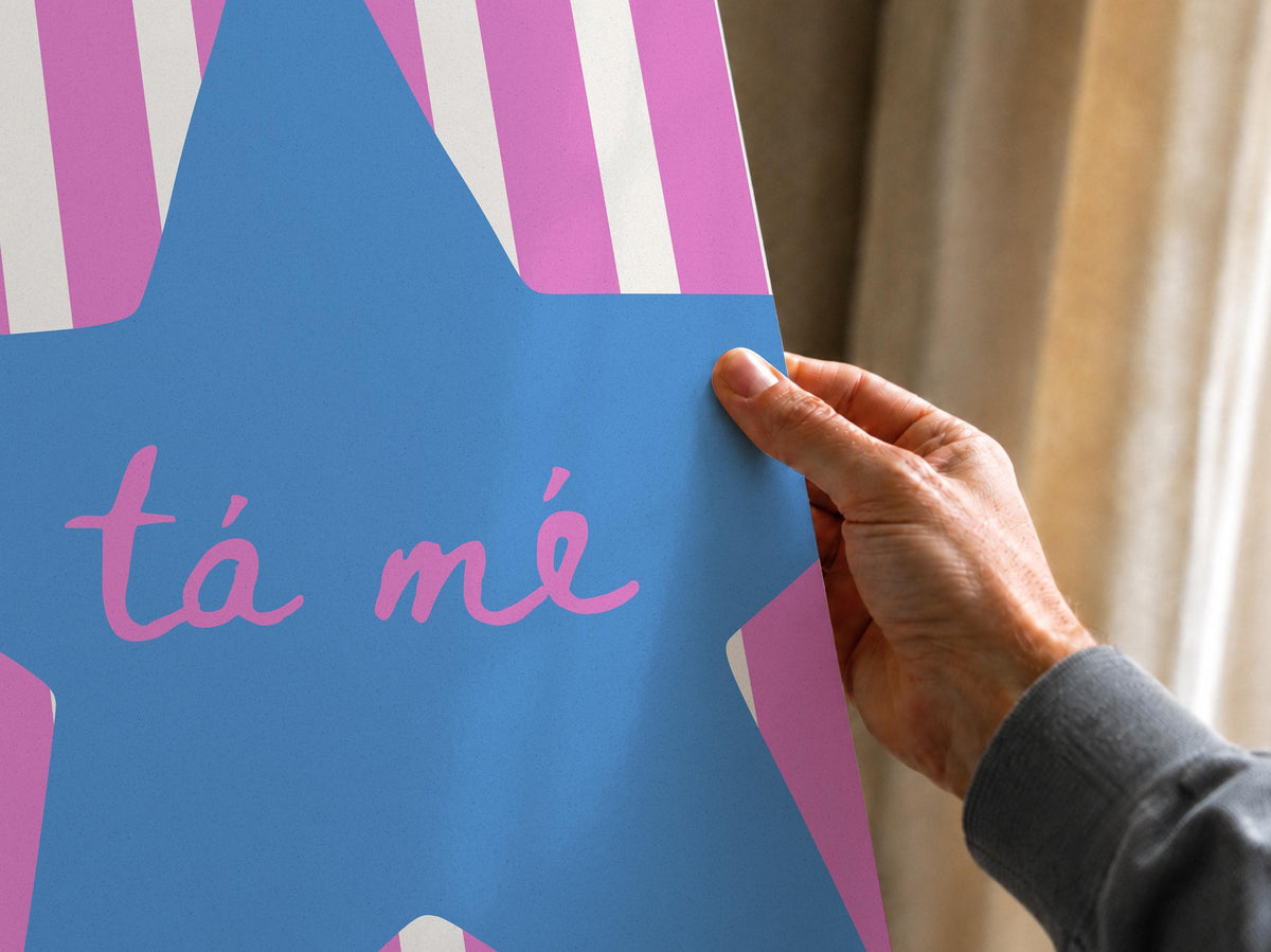 Tá Mé star print – mockup 5