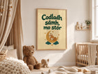 Codladh Sámh Mo Stór Irish print – wall mockup 1
