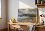 Ballybunion Beach vintage Irish oil painting print – wall mockup 8