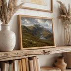 Brandon Peak Dingle vintage Irish oil painting print – wall mockup 5