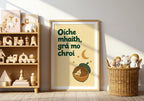 Oíche Mhaith phrase print – mockup 3