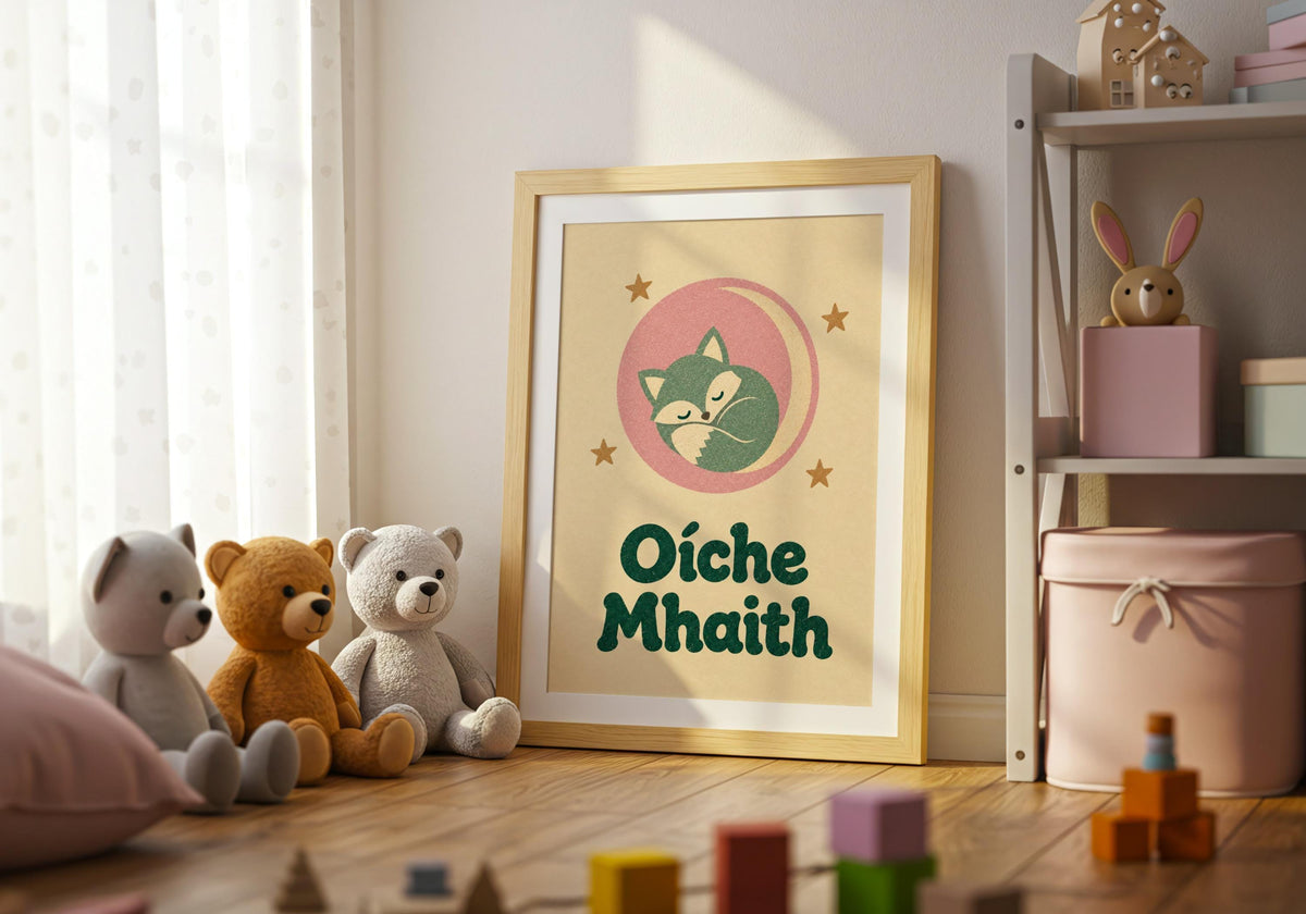 Oíche Mhaith fox print – mockup 9