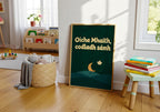 Oíche Mhaith Codladh Sámh Irish print – wall mockup 2