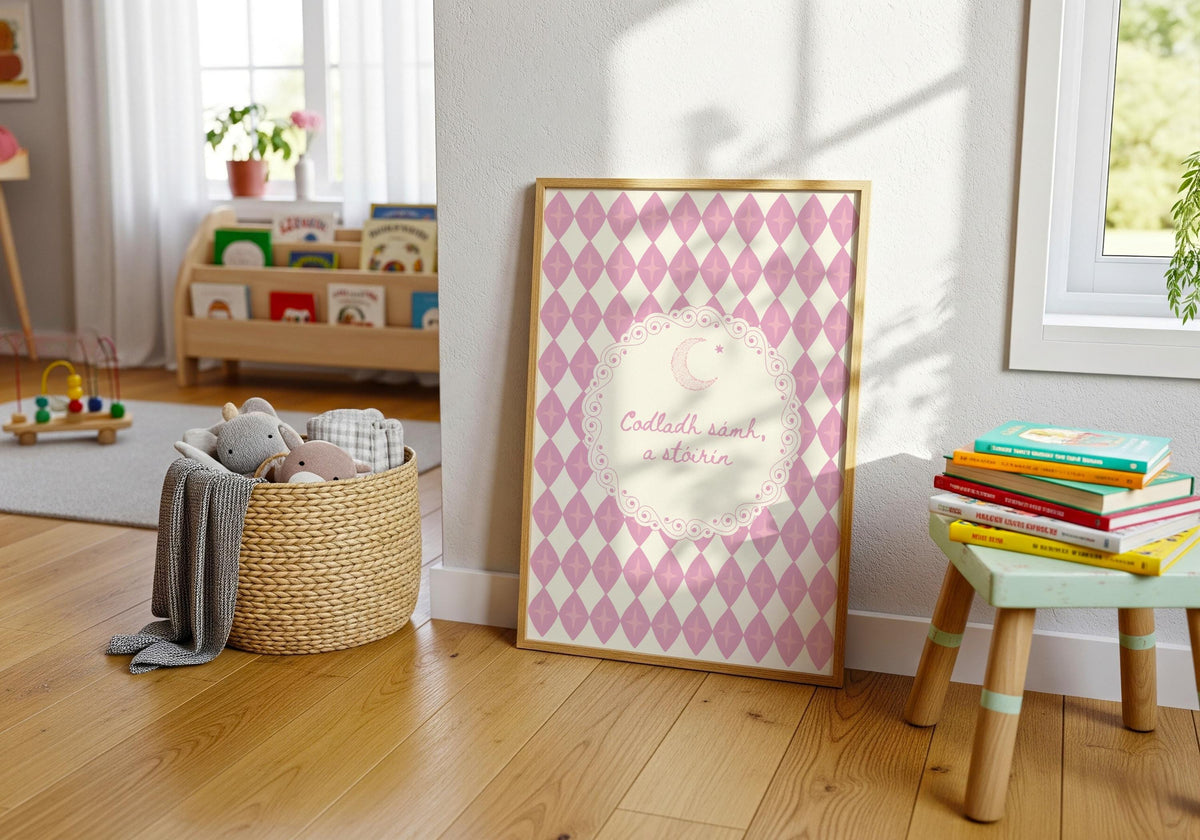 Codladh Sámh nursery print – mockup 5
