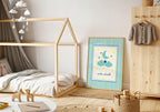 Oíche Mhaith Moon Cloud Irish print – wall mockup 5