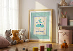 Oíche Mhaith Moon Cloud Irish print – wall mockup 6