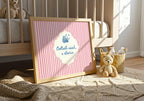 Codladh Sámh a Stóirín Pink Stripe Irish print – wall mockup 2