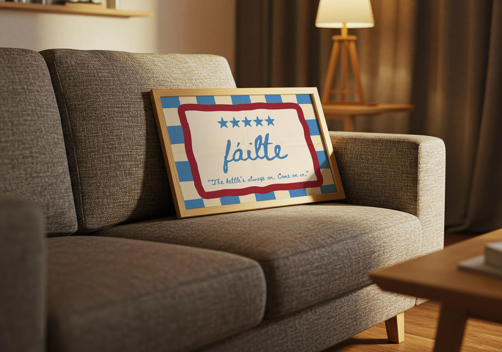 Fáilte Kettle Irish print – wall mockup 7