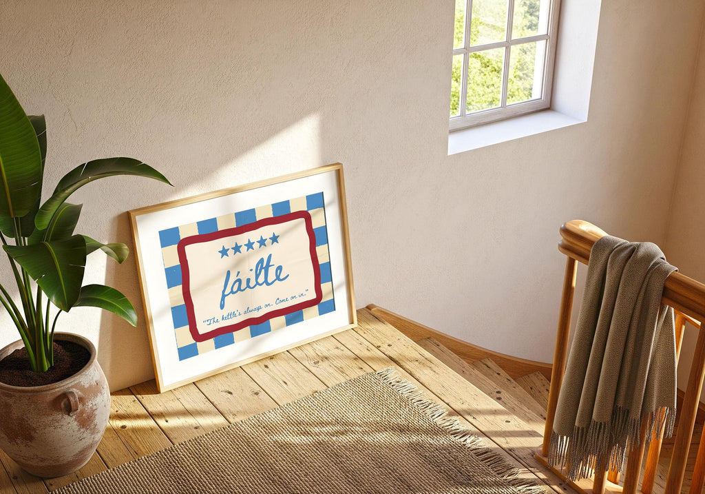 Fáilte Kettle Irish print – wall mockup 9