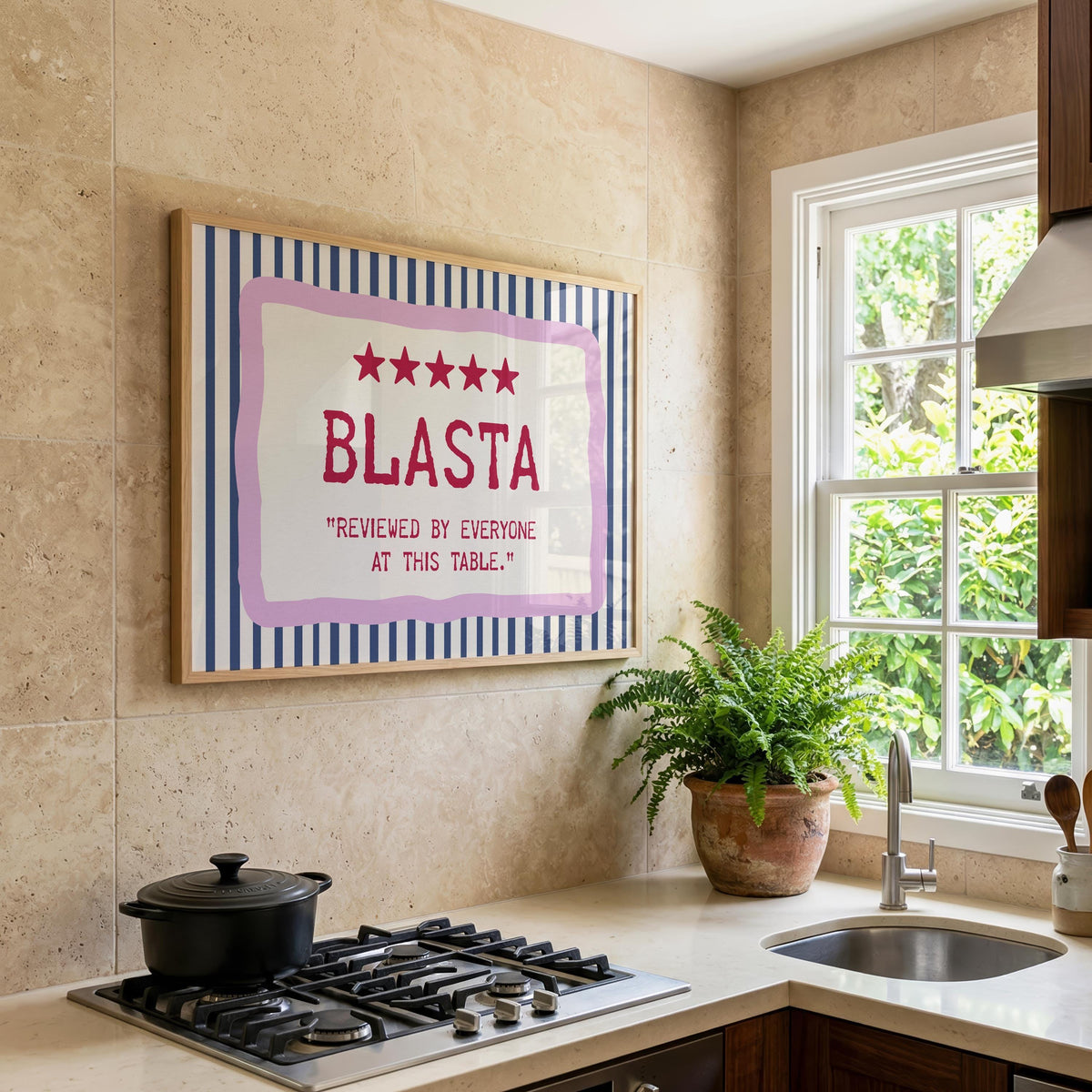 Blasta Irish print – wall mockup 4