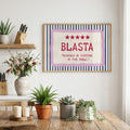 Blasta Irish print – wall mockup 1