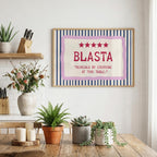 Blasta Irish print – wall mockup 1
