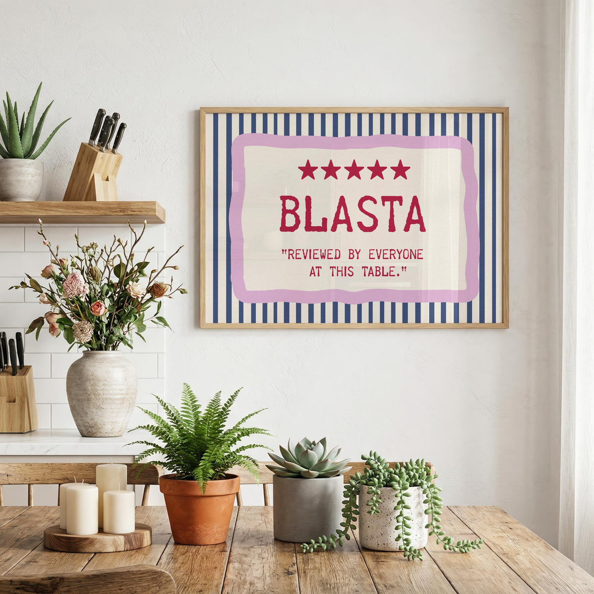 Blasta Irish print – wall mockup 1