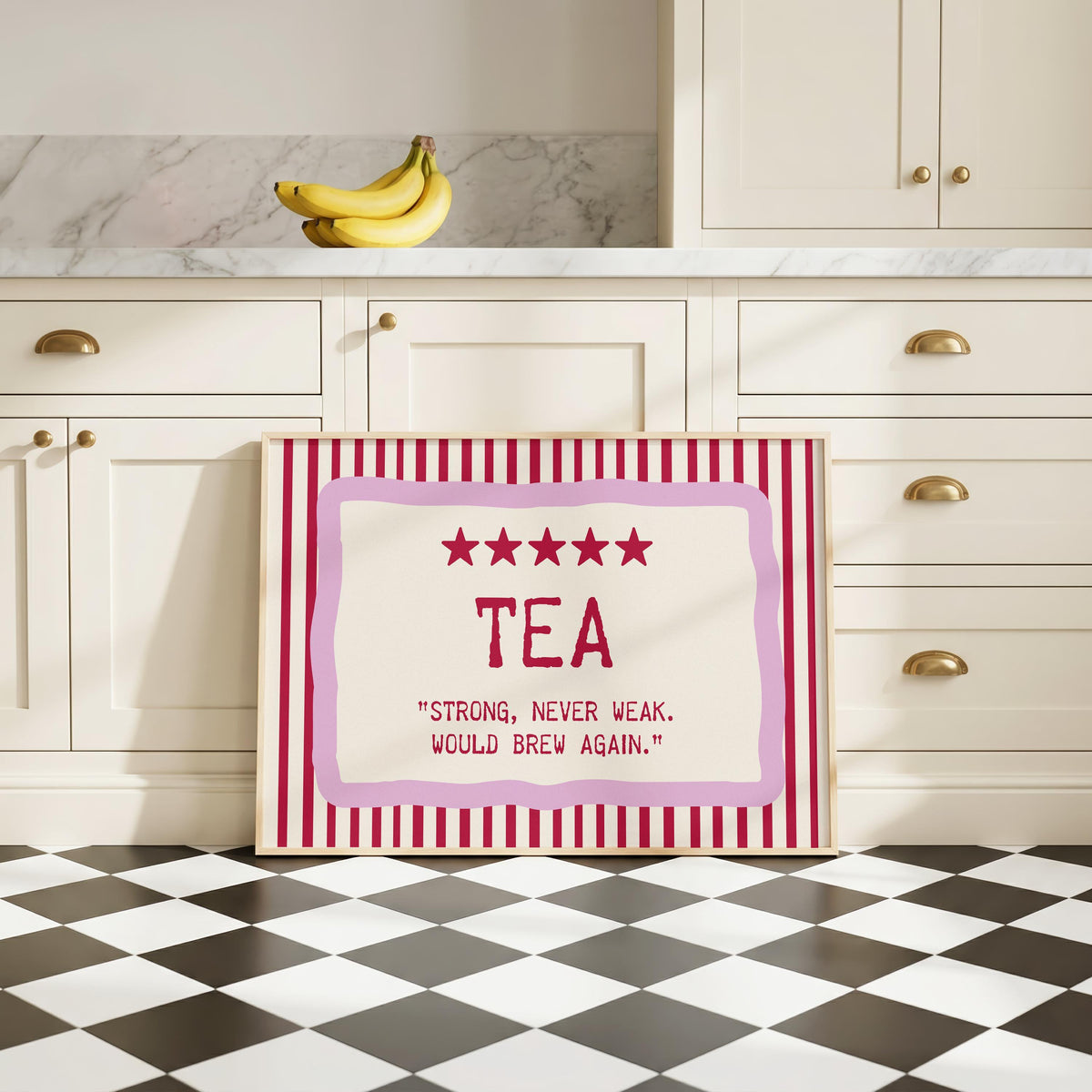 Tea quote print – mockup 6