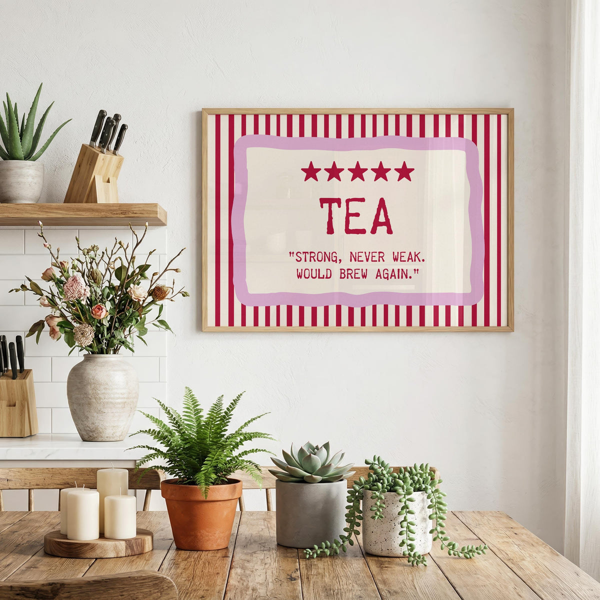 Tea quote print – mockup 7