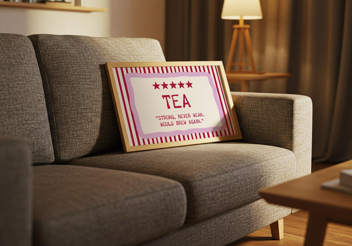 Tea quote print – mockup 9