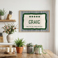 Craic Came for One Irish print – wall mockup 1