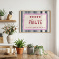 Fáilte Five Star Irish print – wall mockup 1