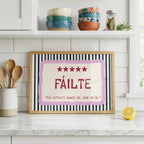 Fáilte Five Star Irish print – wall mockup 7