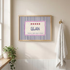 Glan Irish word print – wall mockup 4