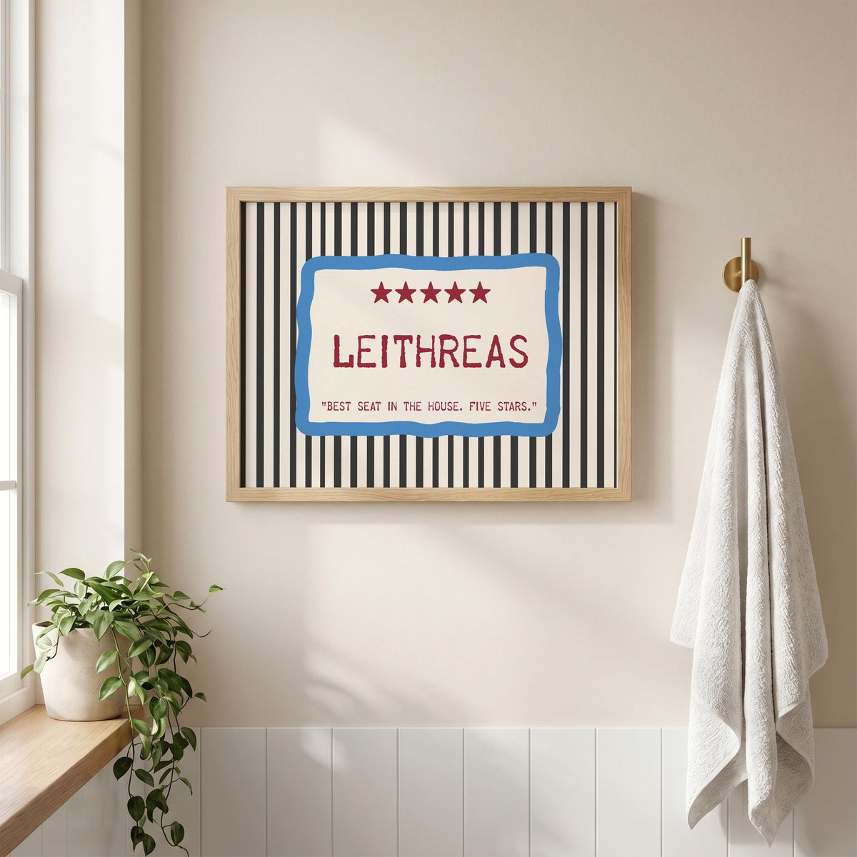 Leithreas Five Star Irish print – wall mockup 1