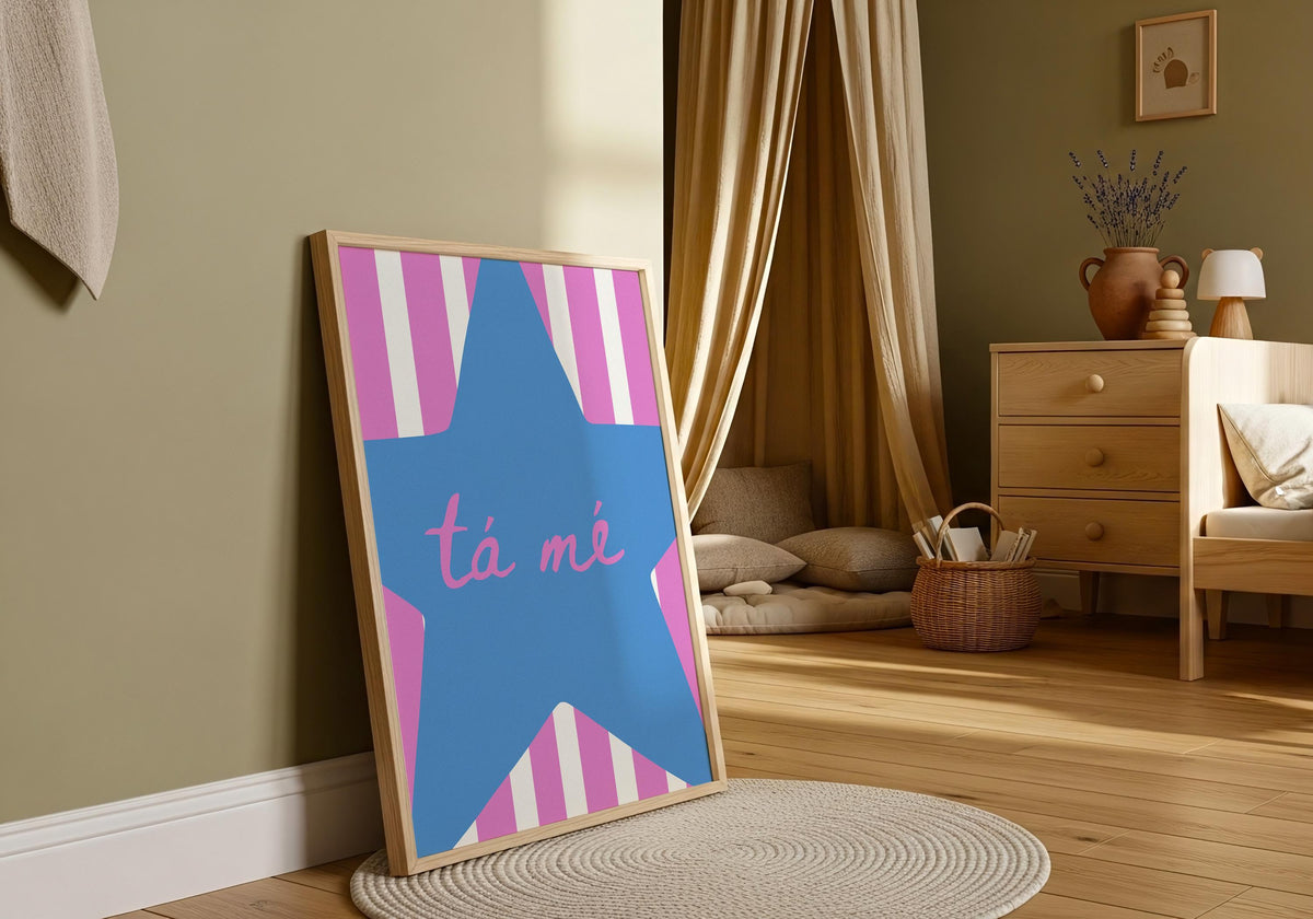 Tá Mé star print – mockup 2